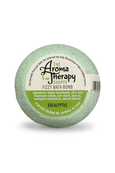 Handmade Eucalyptus Fizzy Bath Bomb - The Aromatherapy Shoppe Virginia Beach