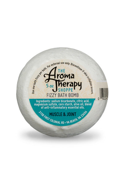 Handmade Muscle & Joint Fizzy Bath Bomb - The Aromatherapy Shoppe Virginia Beach
