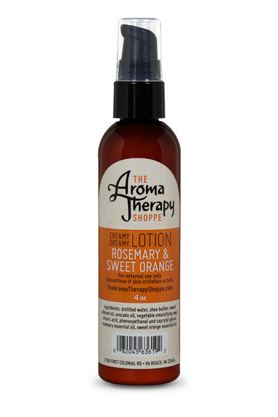 Handmade Rosemary & Orange Lotion - 4 oz. - The Aromatherapy Shoppe Virginia Beach
