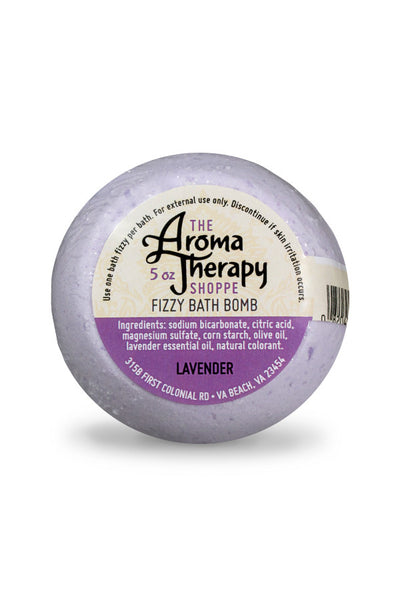Handmade Lavender Fizzy Bath Bomb - The Aromatherapy Shoppe Virginia Beach